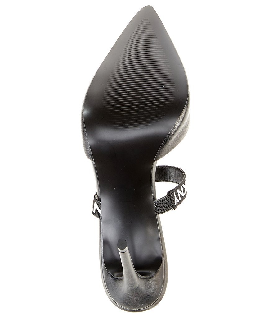 DKNY Dorian Signature Logo Strap Leather Pumps
