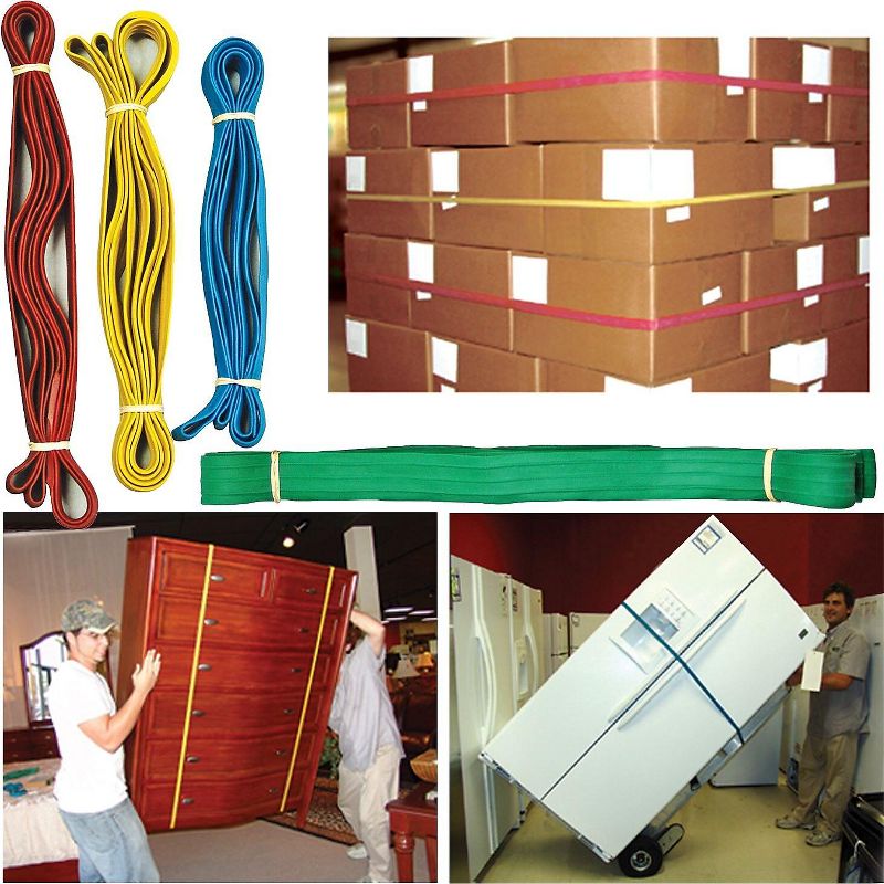 The Packaging Wholesalers 72" x 0.75" Heavy Duty Reusable Shipping Bands, 144/Carton (EP5072) 