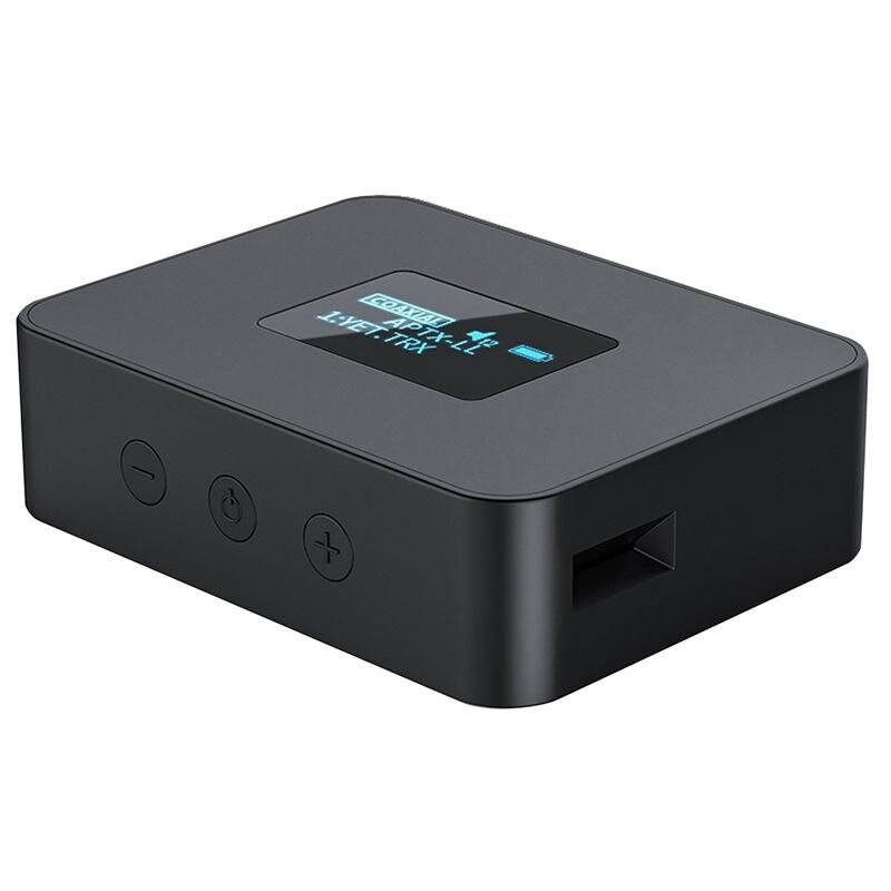 5.0 Bluetooth Adapter Support APTX/APTXLL 3.5mm Aux Jack SPDIF with LCD Sn Display Wireless Music o Transmitter