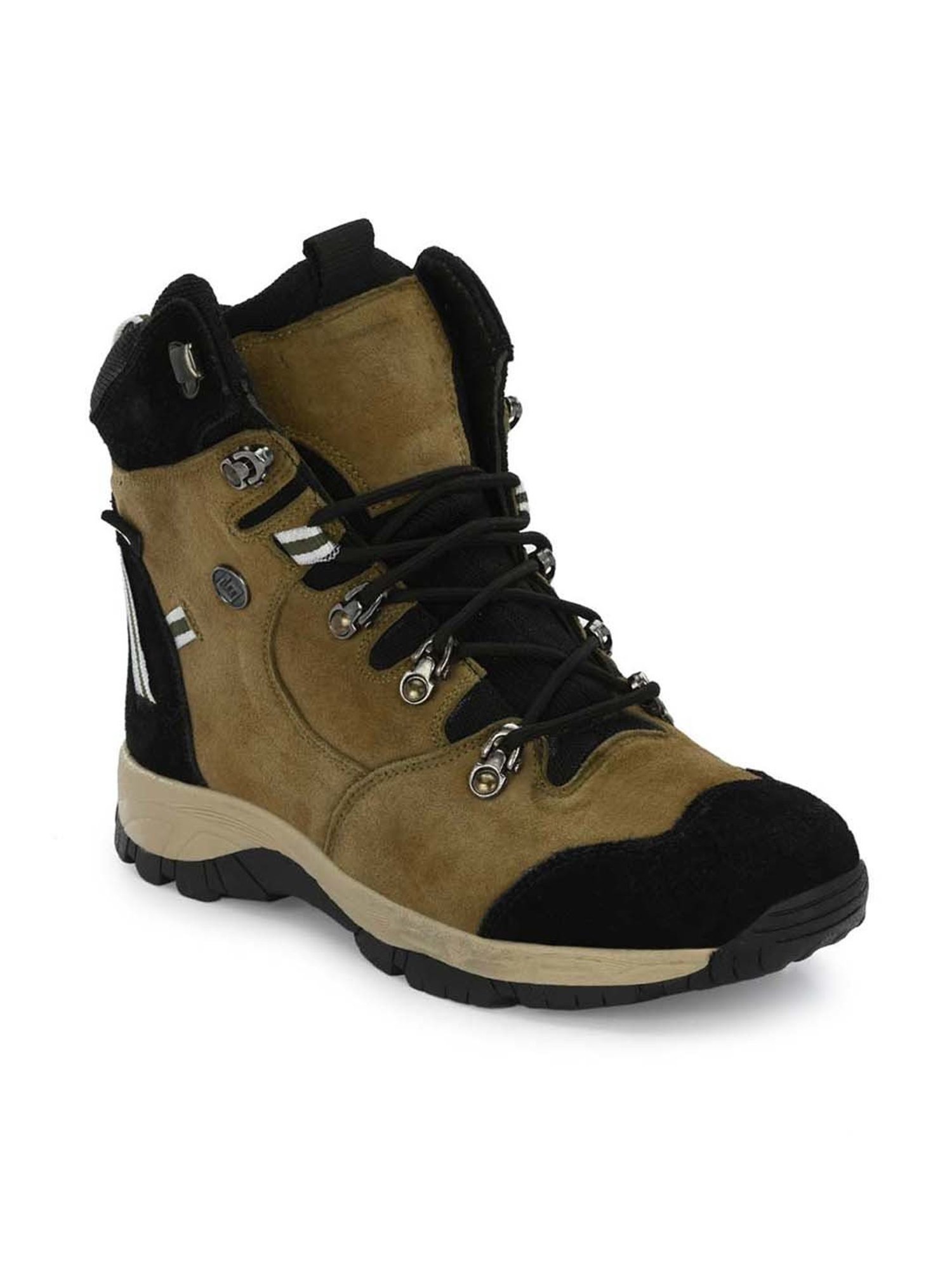 Eego Italy Men's Olive & Black Outdoor Shoes