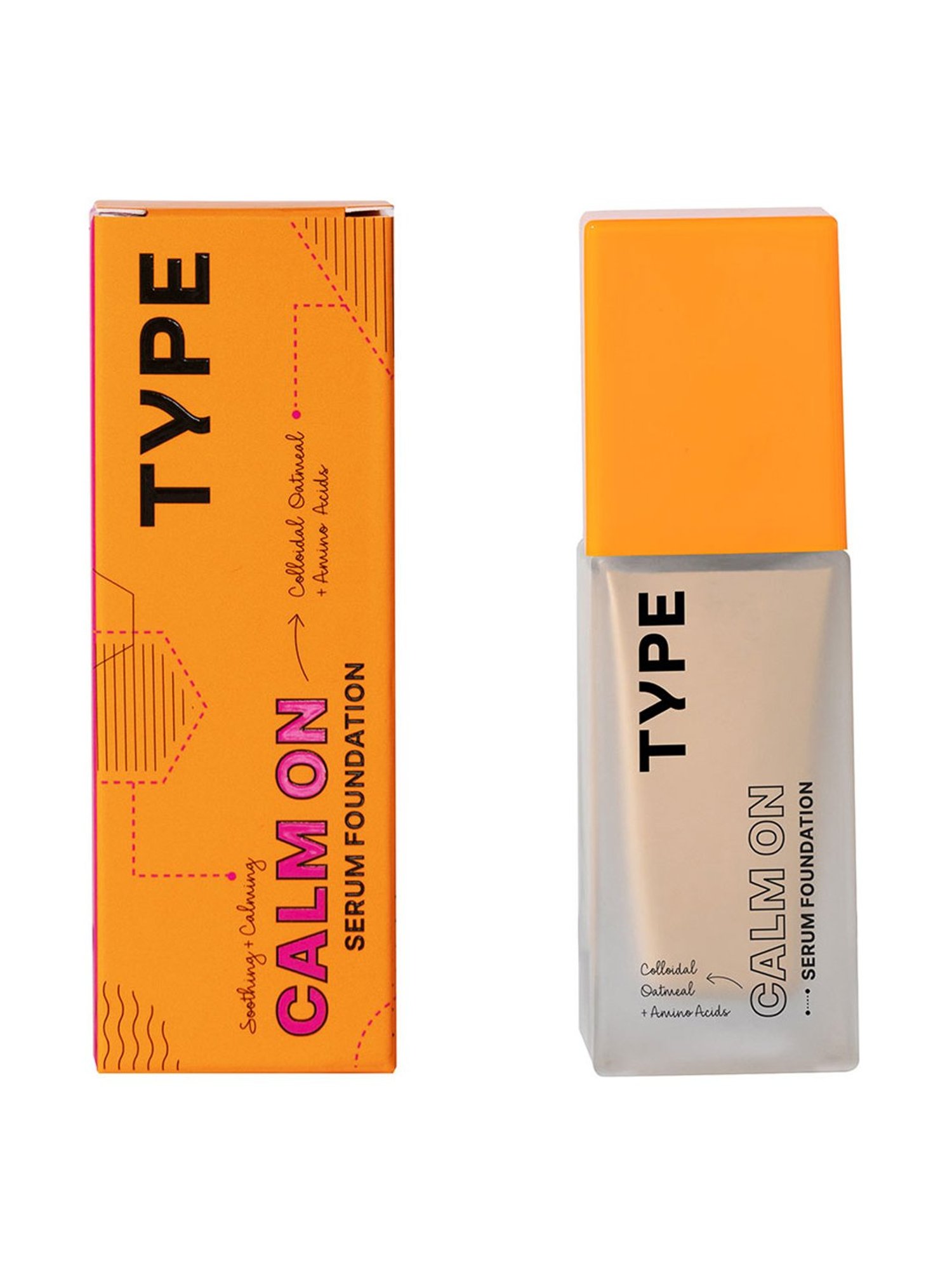 TYPE BEAUTY Calm On Serum Foundation Oatmeal - 30 ml