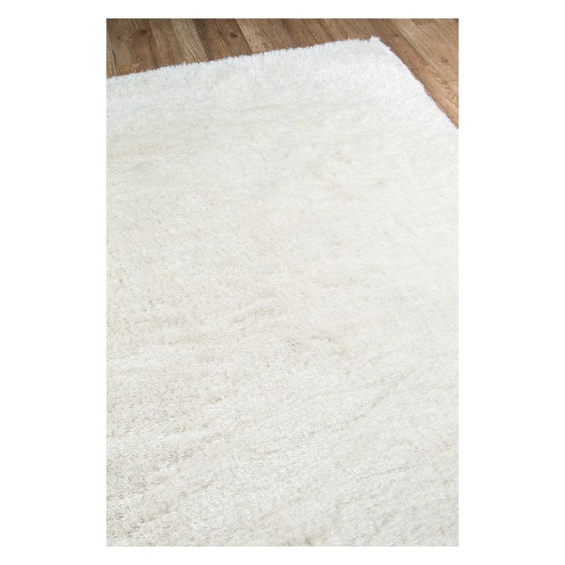 7'6"X9'6" Solid Loomed Area Rug White - Momeni