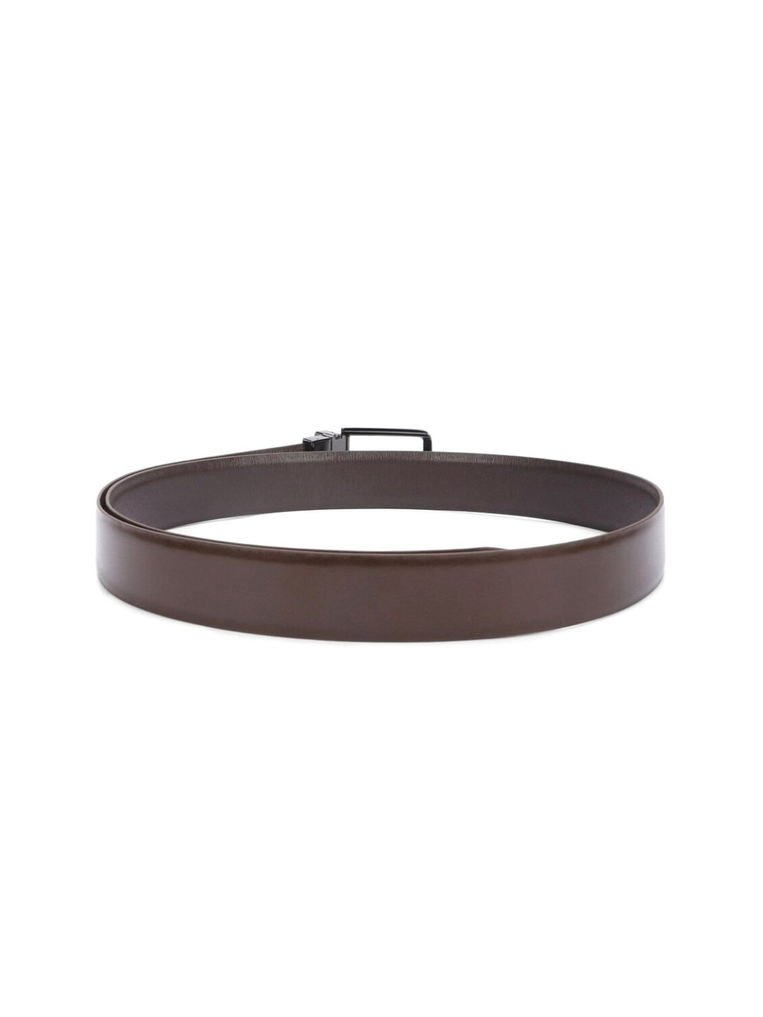 Simon Carter Brown Leather Casual Belt for Men