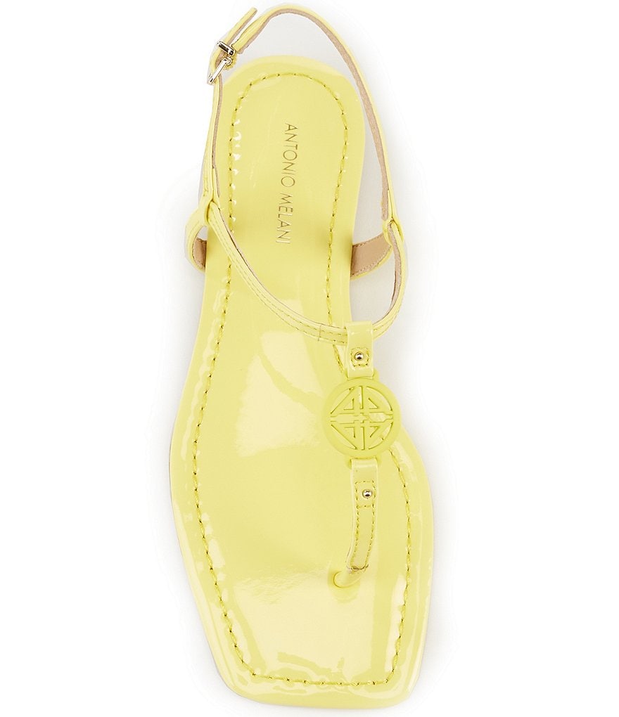 Antonio Melani Darsee Patent Leather Thong Flat Sandals