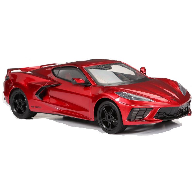 New Bright 1:8 (22") R/C Full Function USB Showcase Sportscar - Corvette C8 Torch Red