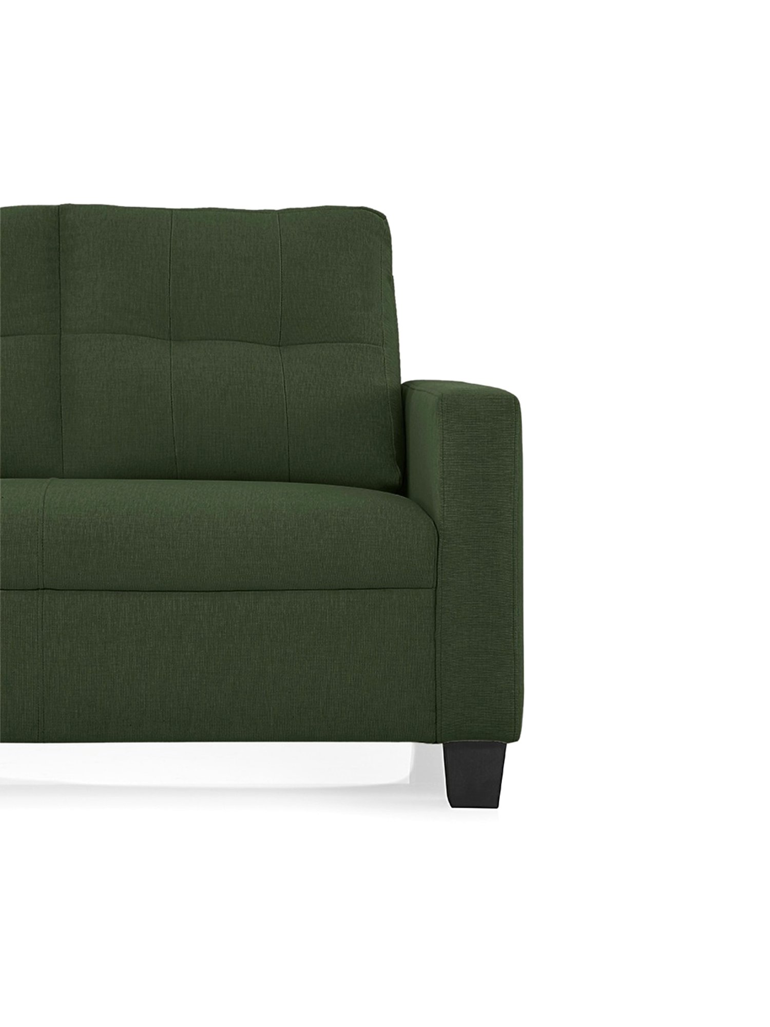 Duroflex Ease Sap Green Neem Wood 2 Seater Sofa