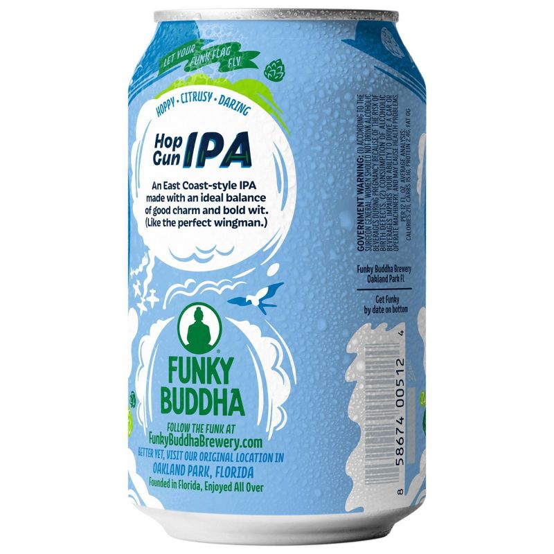 Funky Buddha Hop Gun IPA Beer - 12pk/12 fl oz Cans