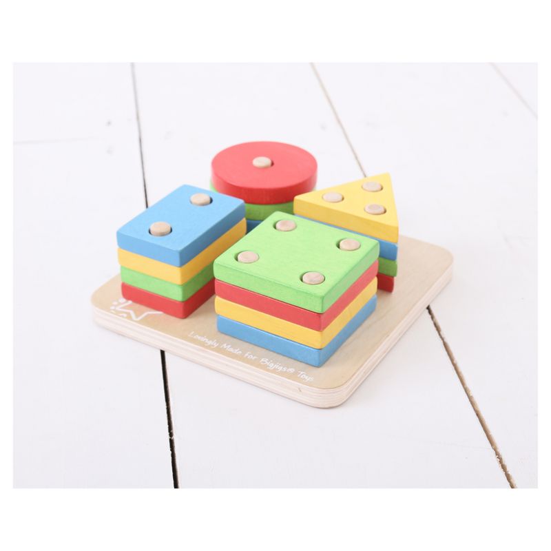 Bigjigs Toys First Four Shape Sorter Wooden Developmental Toy