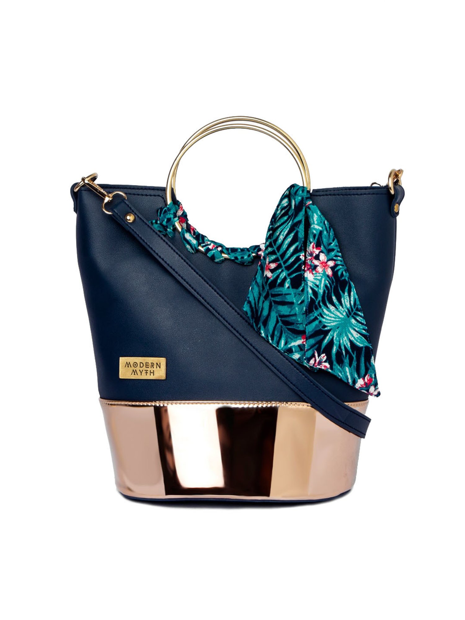 Modern Myth Blue Medium Bucket Handbag