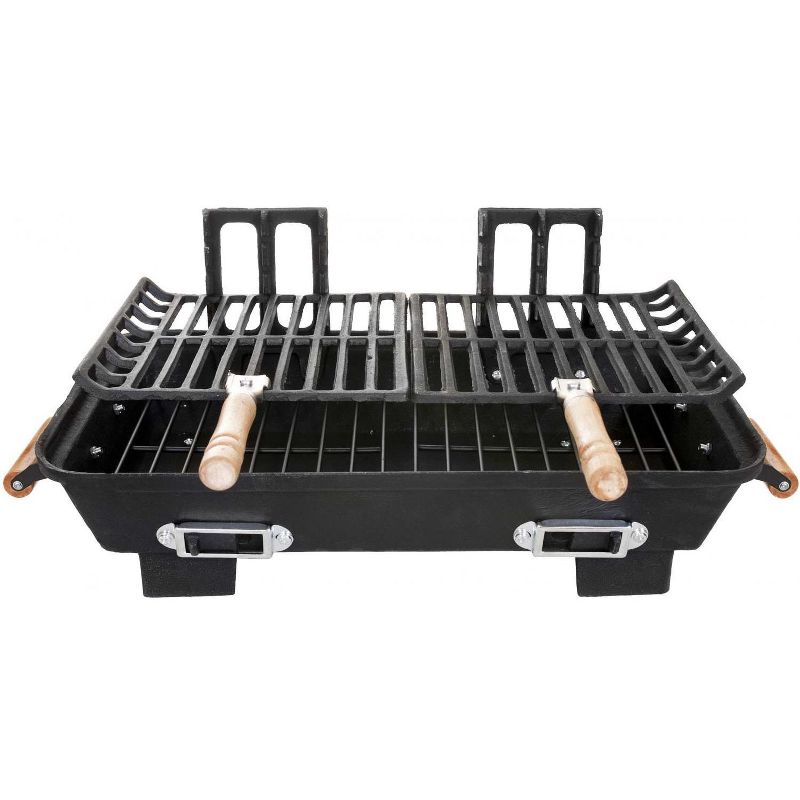 Panacea Products Marsh Allen Cast Iron Hibachi Tabletop Charcoal BBQ Grill - 30052