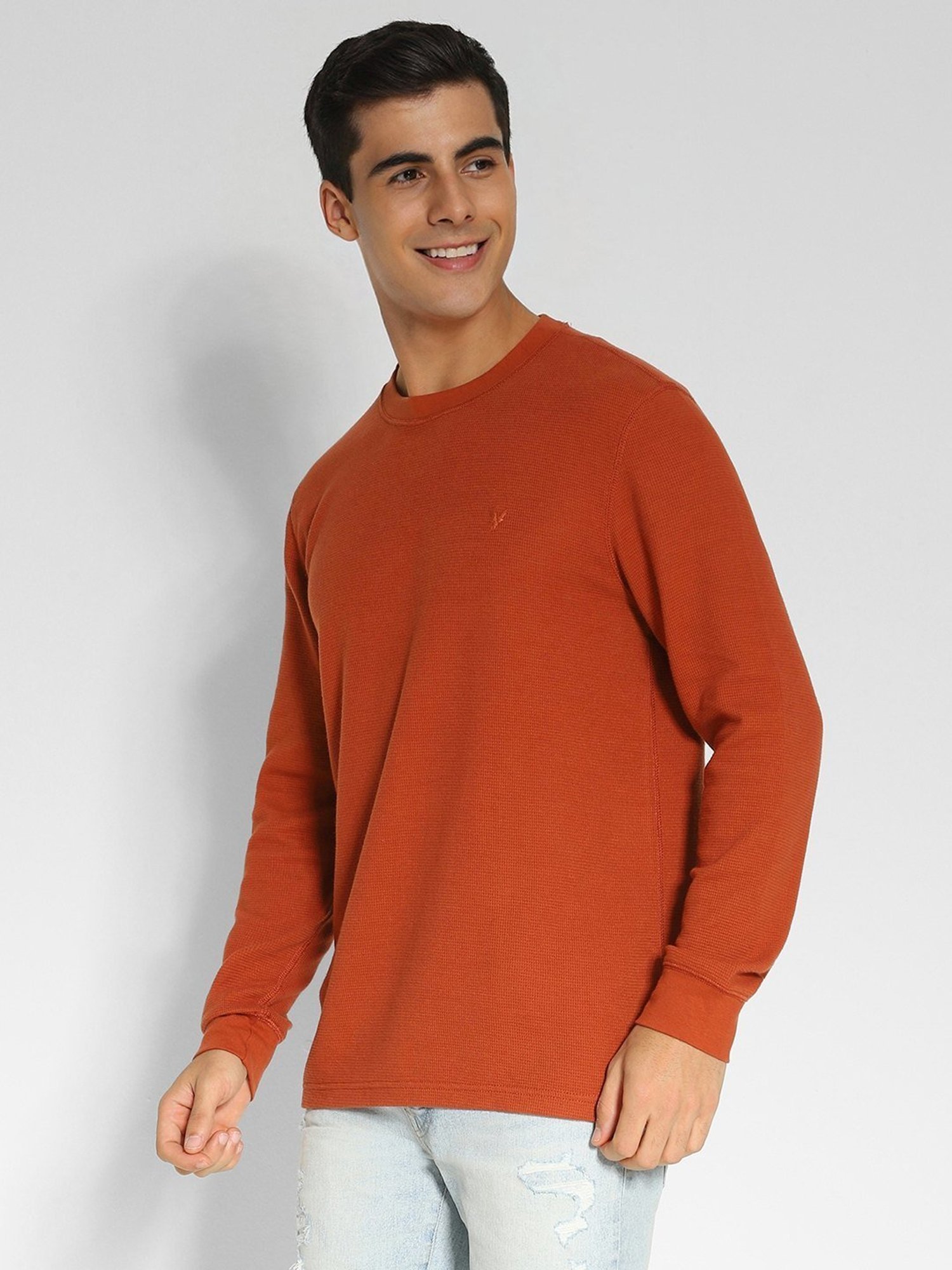 American Eagle Orange Regular Fit T-Shirt