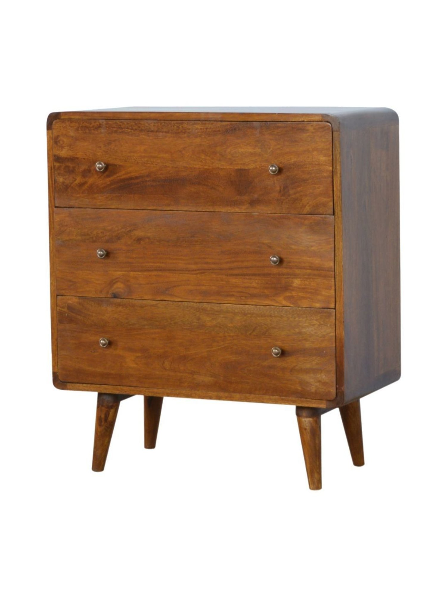 Artisan Furniture Brown Curved Chestnut Chest