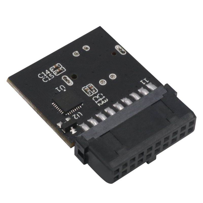 USB 3.0 (3.1 Gen 2) Internal IDC 20 Pin Motherboard Header to A-Key 20Pin Female Header Converter for Type C Panel Mount Adapter