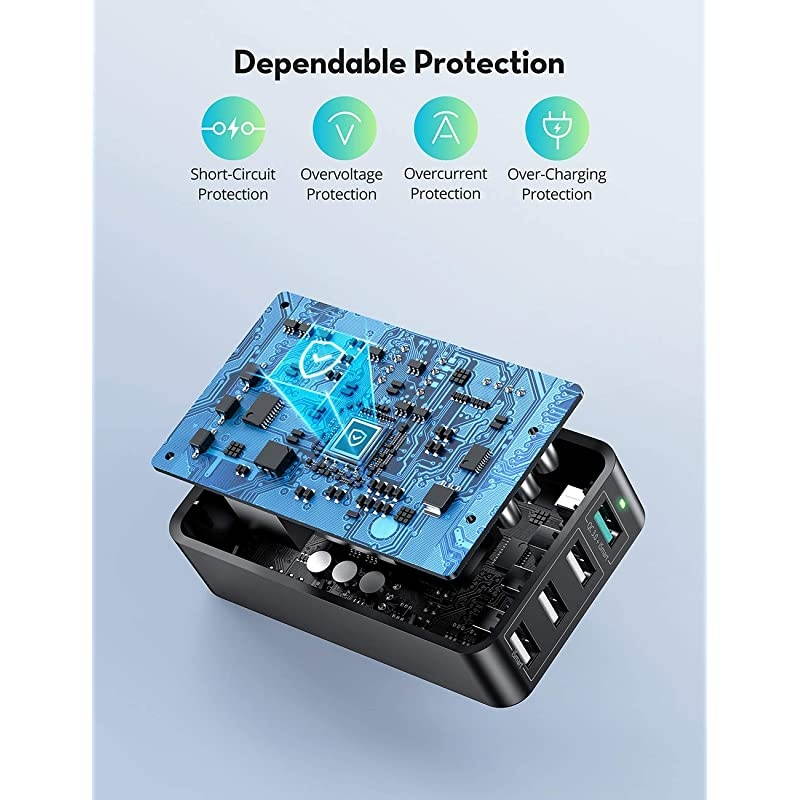 USB C Charger,  100W 2 USB C Ports PD Wall Charging Adapter with E-Mark Cable [GaN Tech Planar Transformer] for MacBook Pro Air Dell XPS iPad Pro Mini Air iPhone 12 11 Mini Pro Series