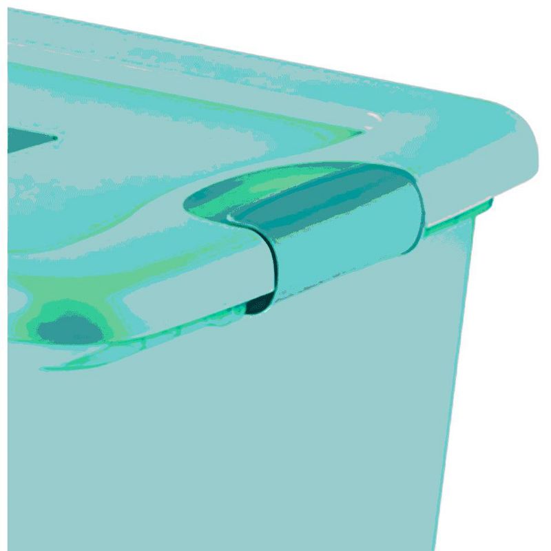 Sterilite 25 Quart Fresh Scent Stackable Plastic Storage Box Container (12 Pack)