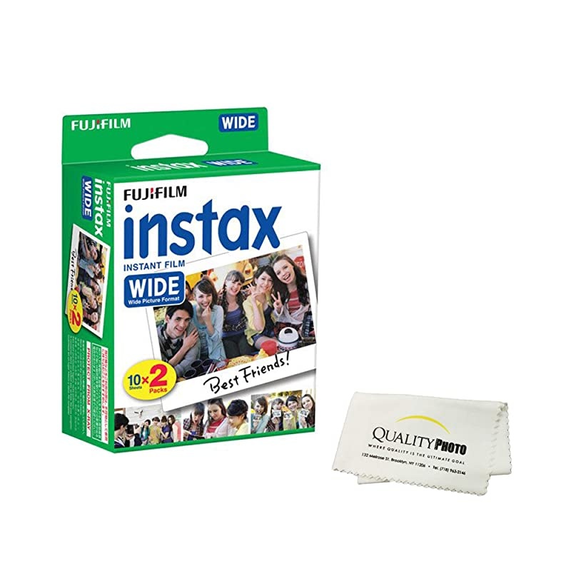 instax Wide Instant Film 2 Pack 20 Exposures for use with  instax Wide 300 200 and 210 Cameras