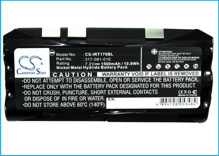 Battery for Intermec 317-081-010 317-081-030 DT1700 RT1700 RT1710 T1700 1500mAh