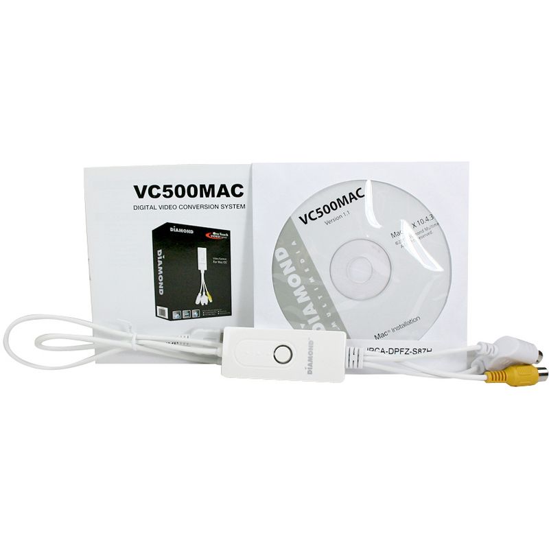 Gear VC500 One-Touch Video Capture - Mac - Functions: Video Capturing, Video Conversion - USB - NTSC, PAL - USB - External