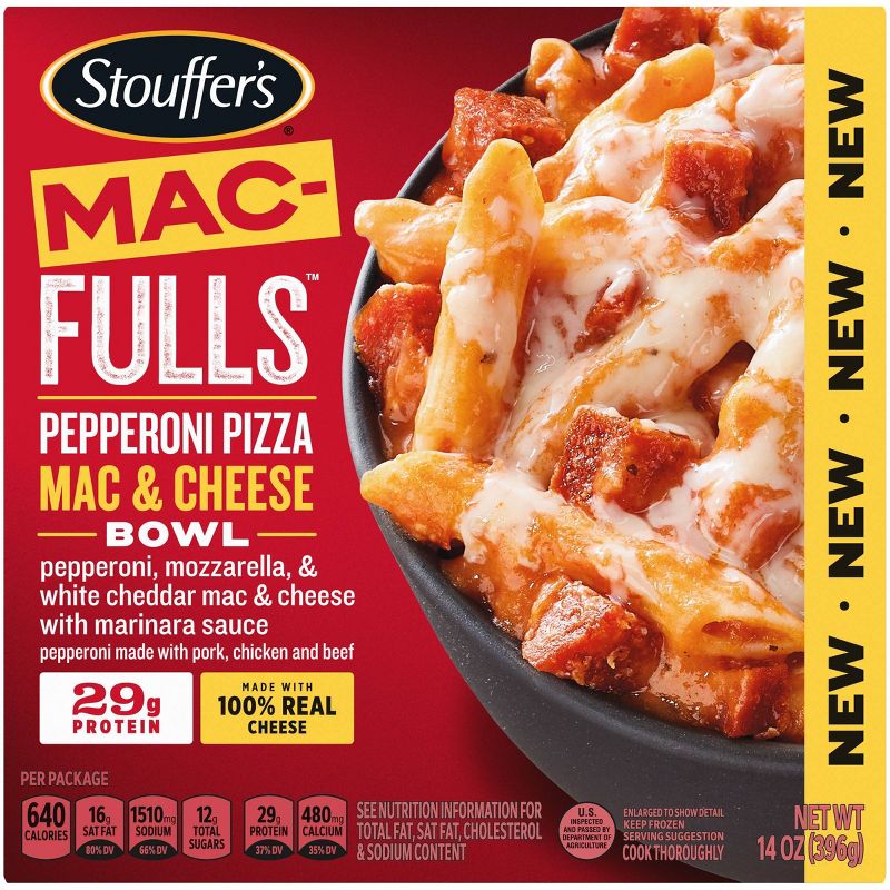 Stouffer's MacFULLS Frozen Pepperoni Pizza Macaroni and Cheese - 14oz