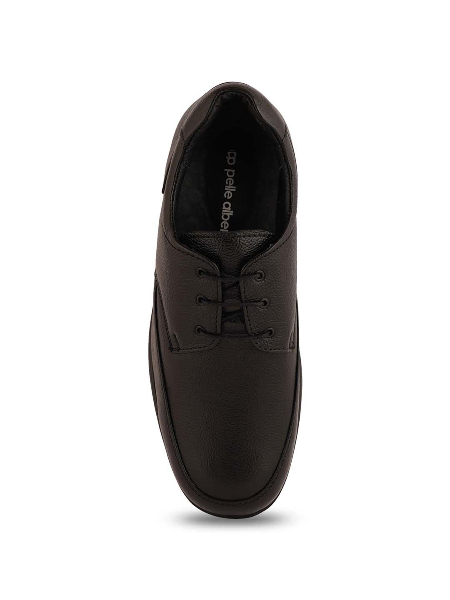 Pelle Albero Men's Black Derby Shoes