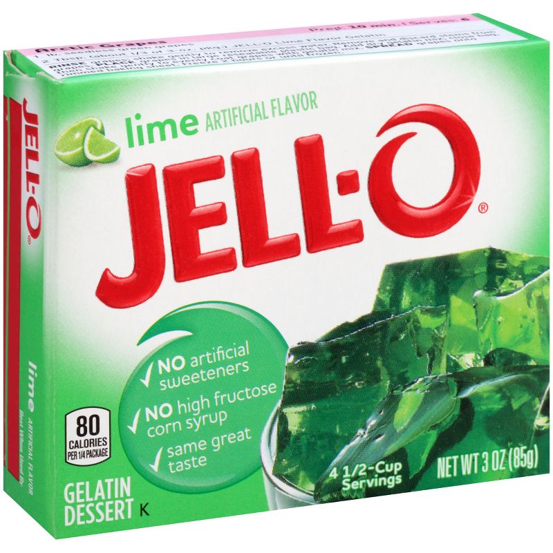 JELL-O Lime Gelatin - 3oz