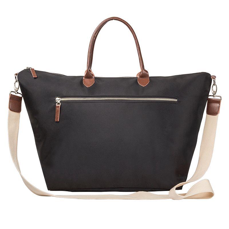 Cathy's Concepts Black Microfiber Weekender Tote