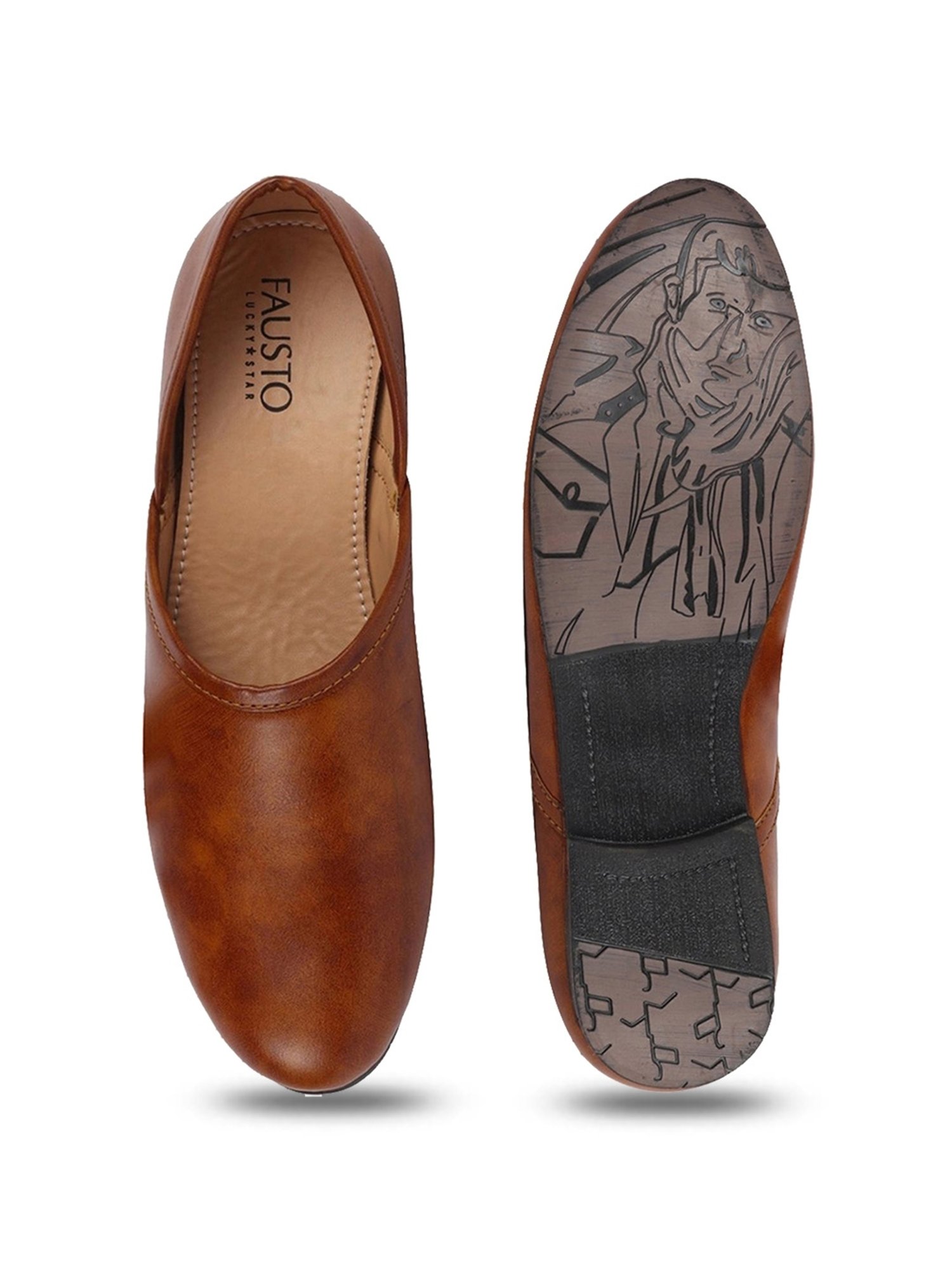 Walkway Men's Black Ethnic Juttis