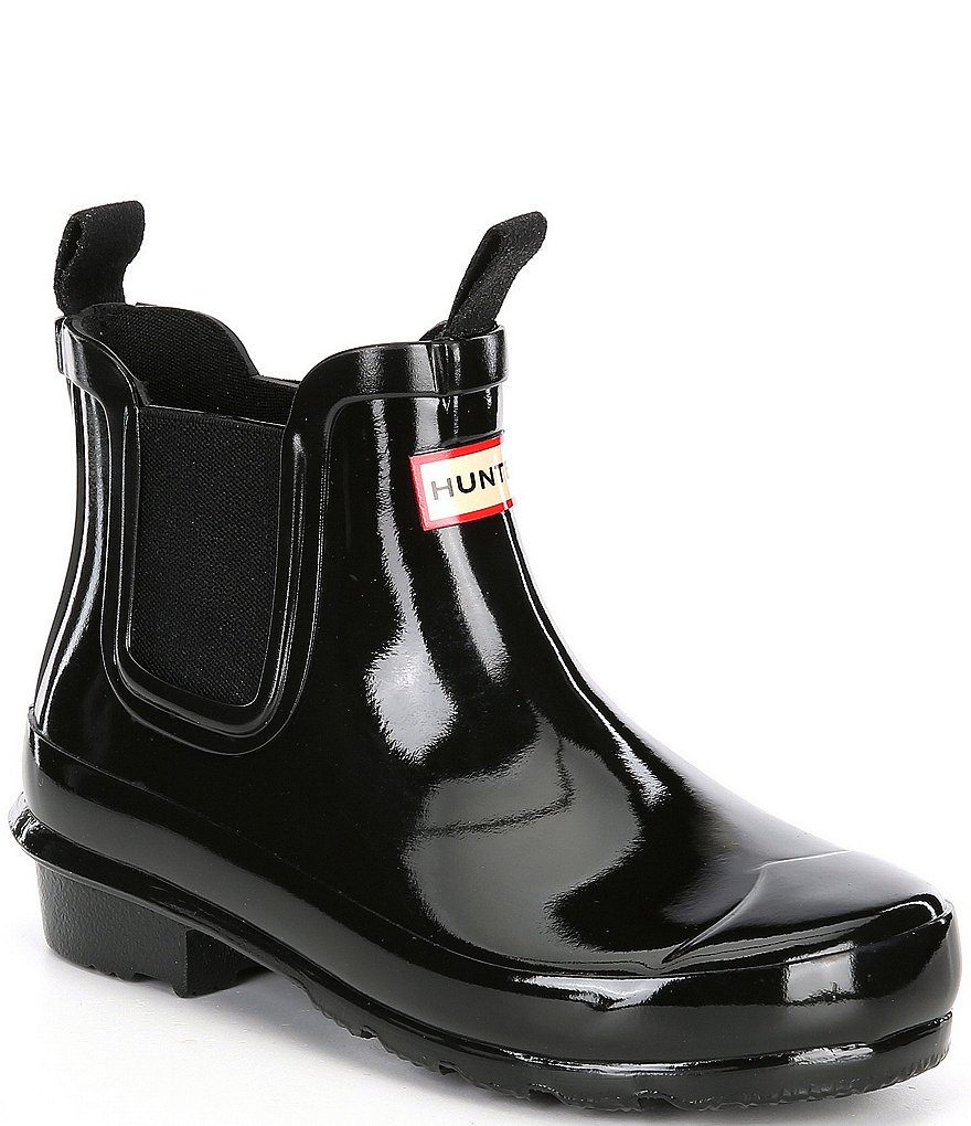Hunter Girls' Original Gloss Waterproof Chelsea Boots (Youth)