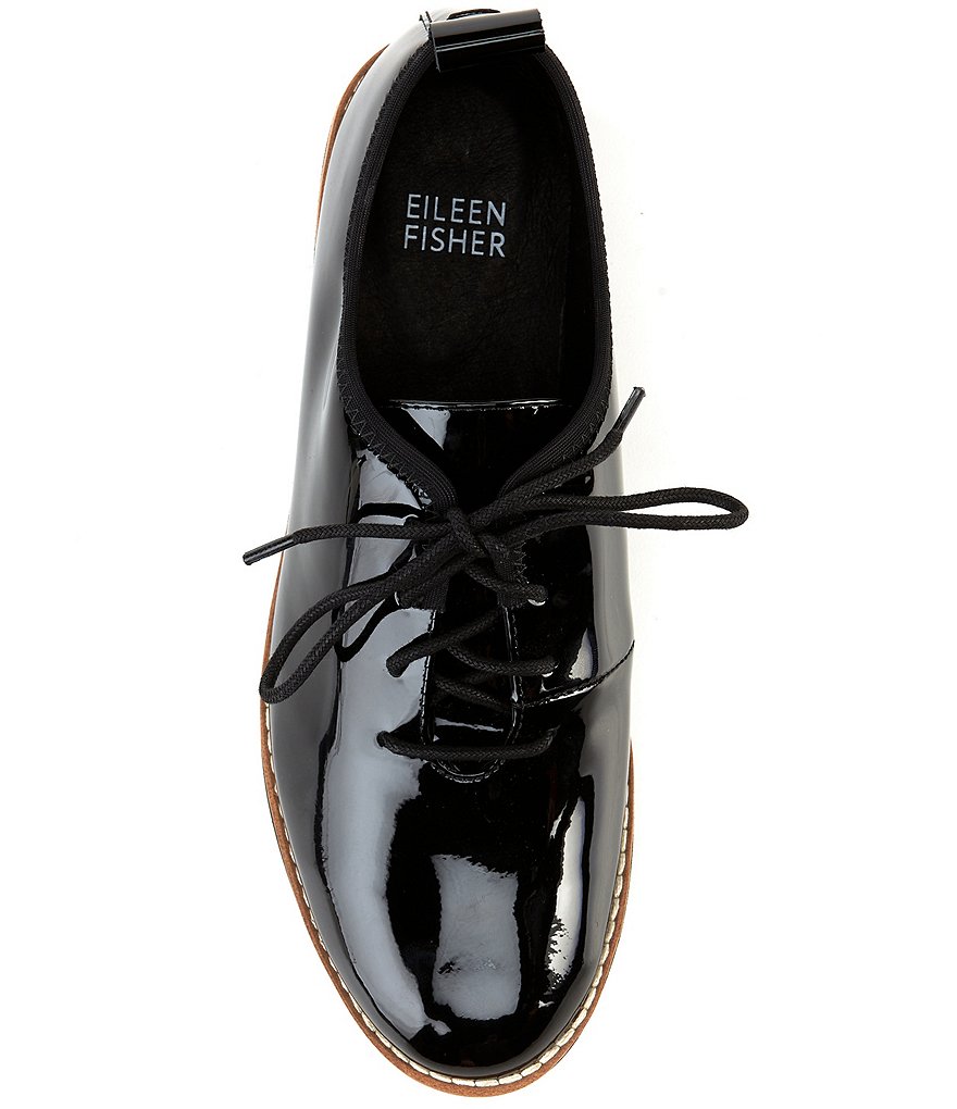 Eileen Fisher Strive Patent Leather Oxfords