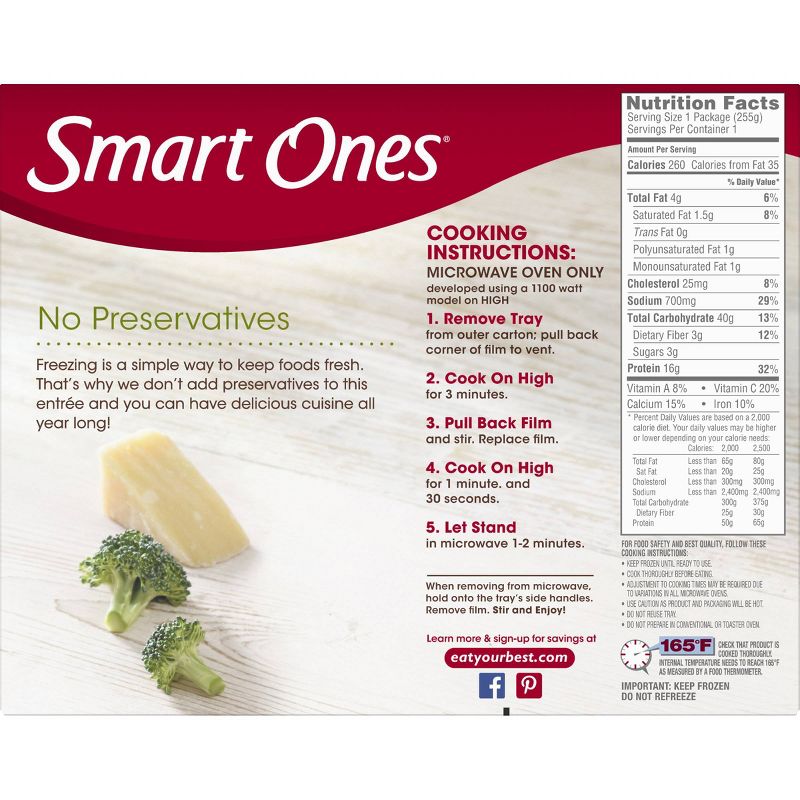 Smart Ones Frozen Creamy Rigatoni with Broccoli & Chicken - 9oz