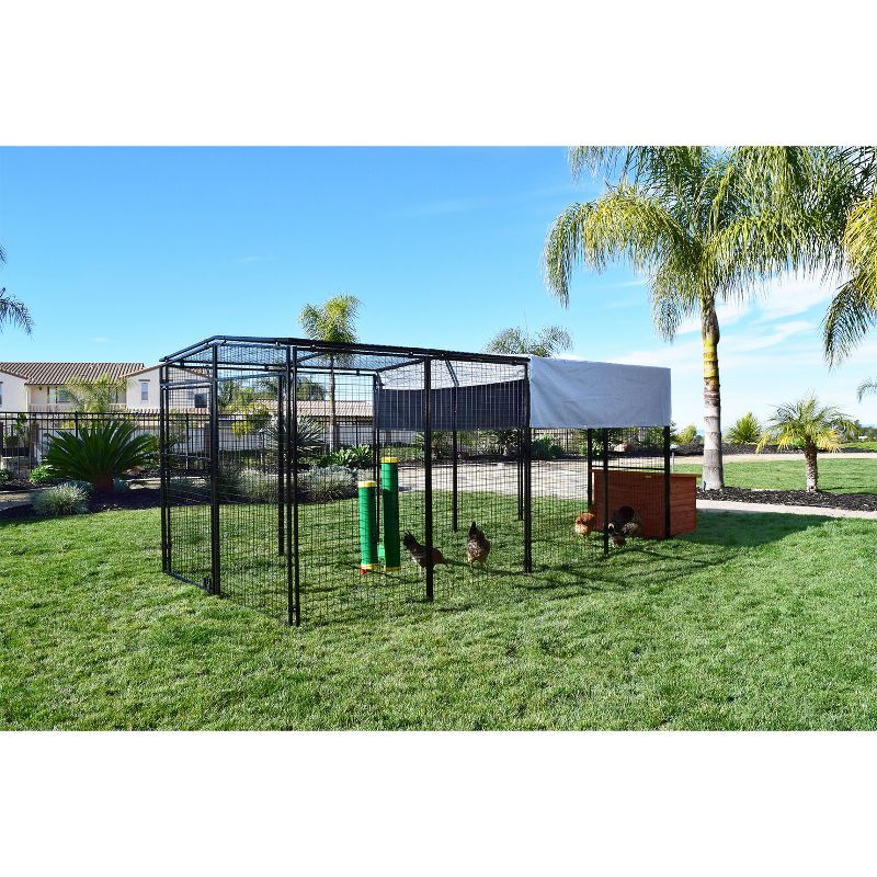 Rugged Ranch High End Hen Elevated 2 Gallon Algae-Resistant Poultry Waterer and Mounting System for Any Style of Coop, Green (2 Pack)