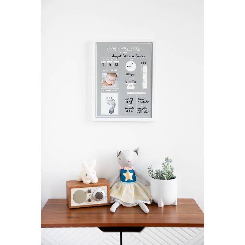 Pearhead All About Me 3" x 3" Frame - Gray/White