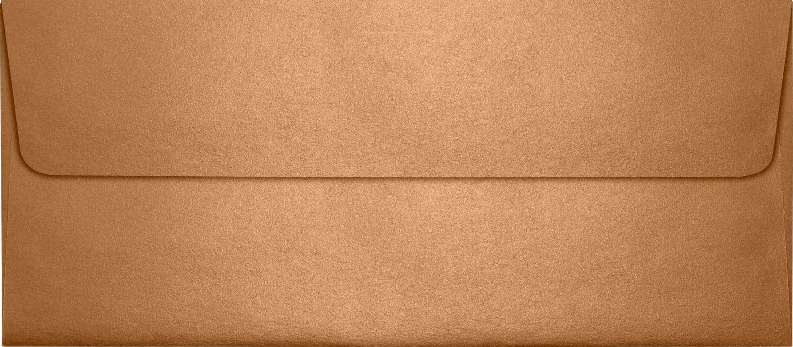 #10 Square Flap Envelopes (4 1/8 x 9 1/2) - Copper Metallic (50 Qty.)