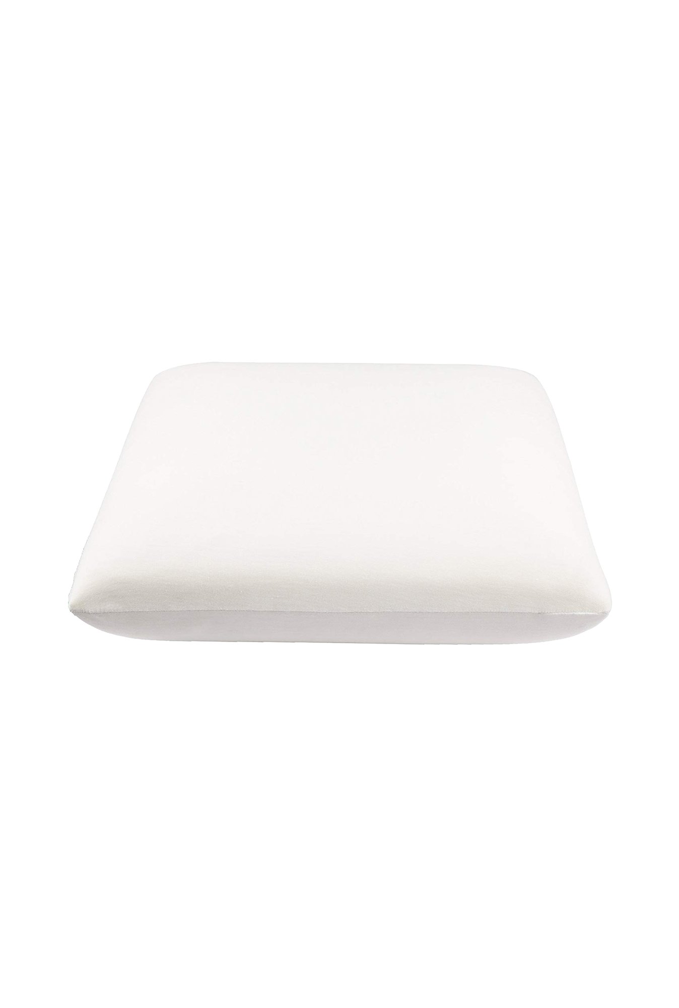 The White Willow White Solid Memory Foam Cushion - Set of 1