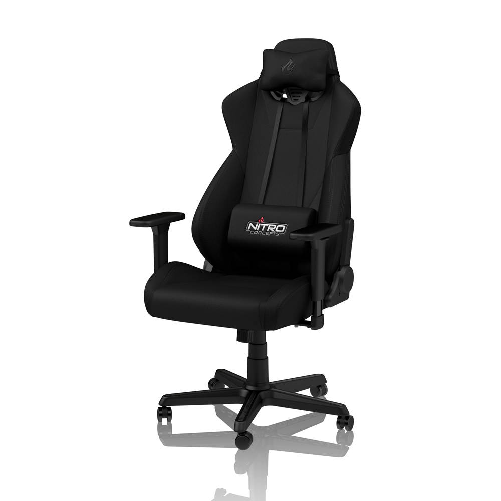 Nitro Concepts S300 Stealth Black Ergonomic Office Gaming Chair - NC-S300-B