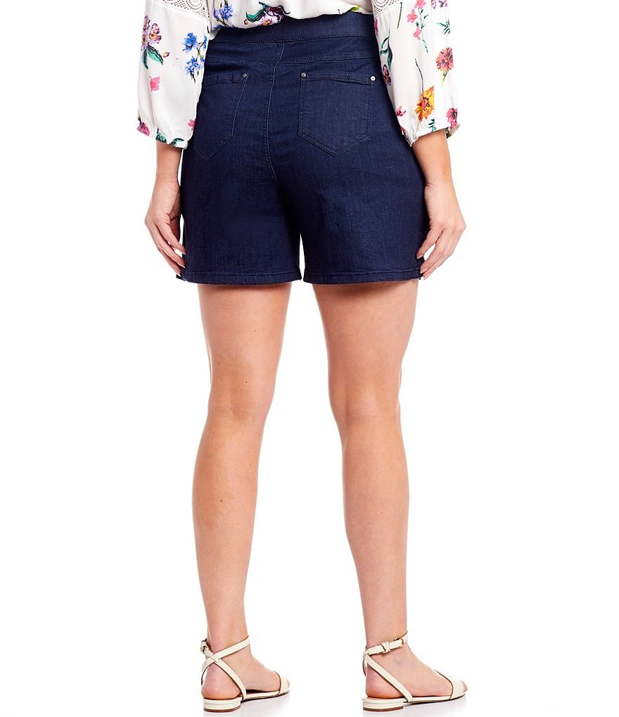 Intro Plus Size Rose Stretch Denim Shorts