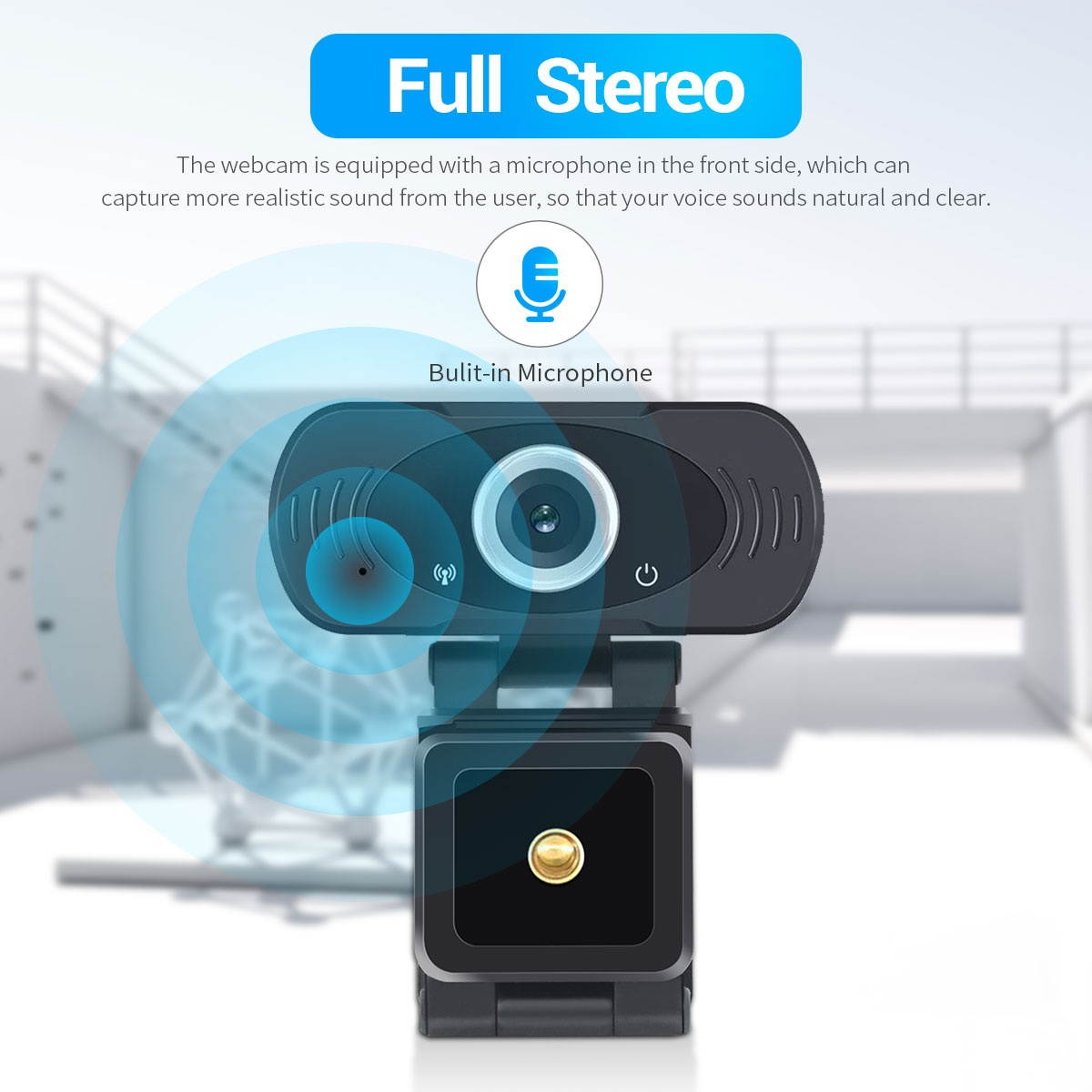 1080P 1920*1080 30FPS Sensor Multifunctional Conference Live Webcam Built-in Microphone for Laptop Desktop