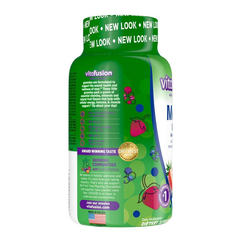 Vitafusion Men's Multivitamin Dietary Supplement Gummies - Berry - 150ct