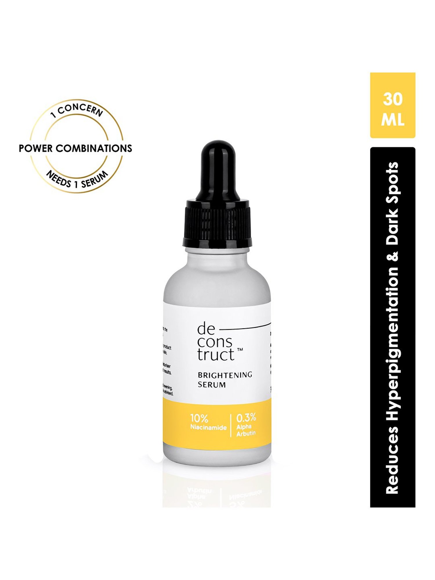 Deconstruct Brightening Serum with 10% Niacinamide & 0.3% Alpha Arbutin - 30 ml