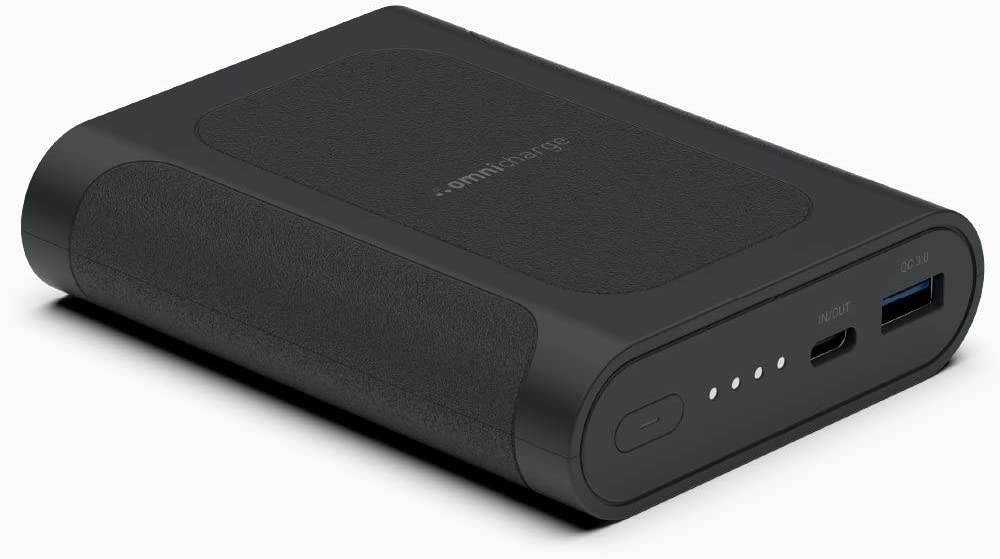 Omni Mobile 12800 mAh Wireless Charging Portable Power Bank with Laptop Grade USB-C| Battery Pack for Laptops Tablets Cameras Smartphones iPhone Samsung Galaxy and Other Smart Devices