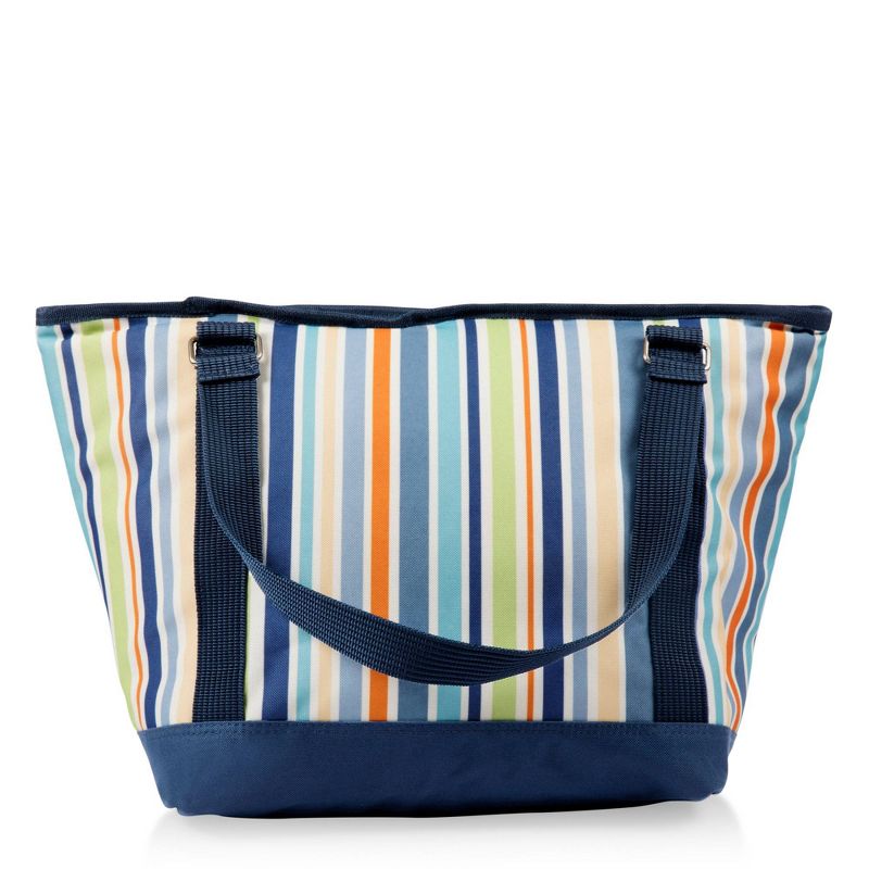 Oniva Topanga 19qt Cooler Tote Bag - Sky Blue with Multi Stripe Pattern