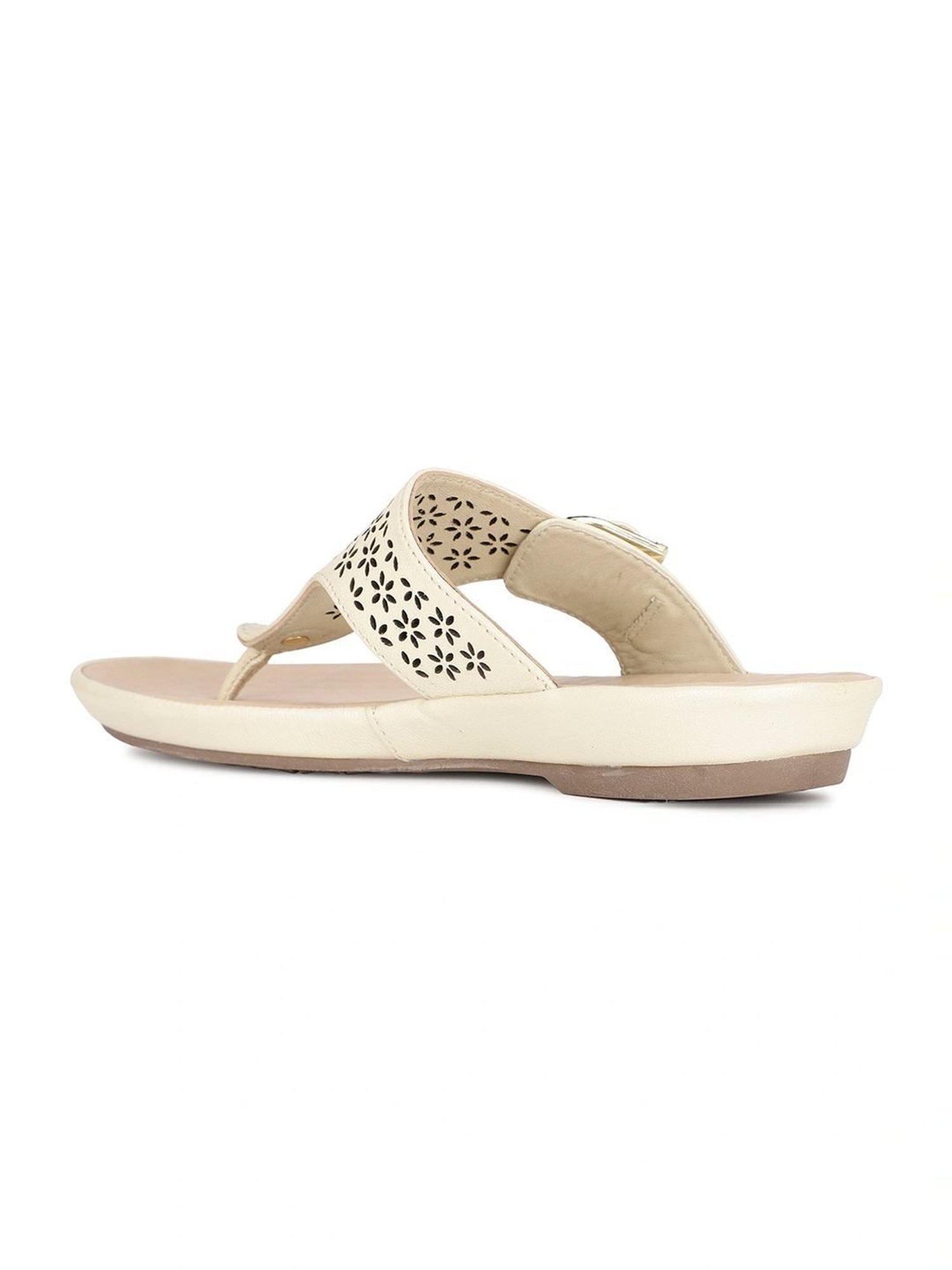 Hush Puppies by Bata Women's New Canna Off White Thong Sandals