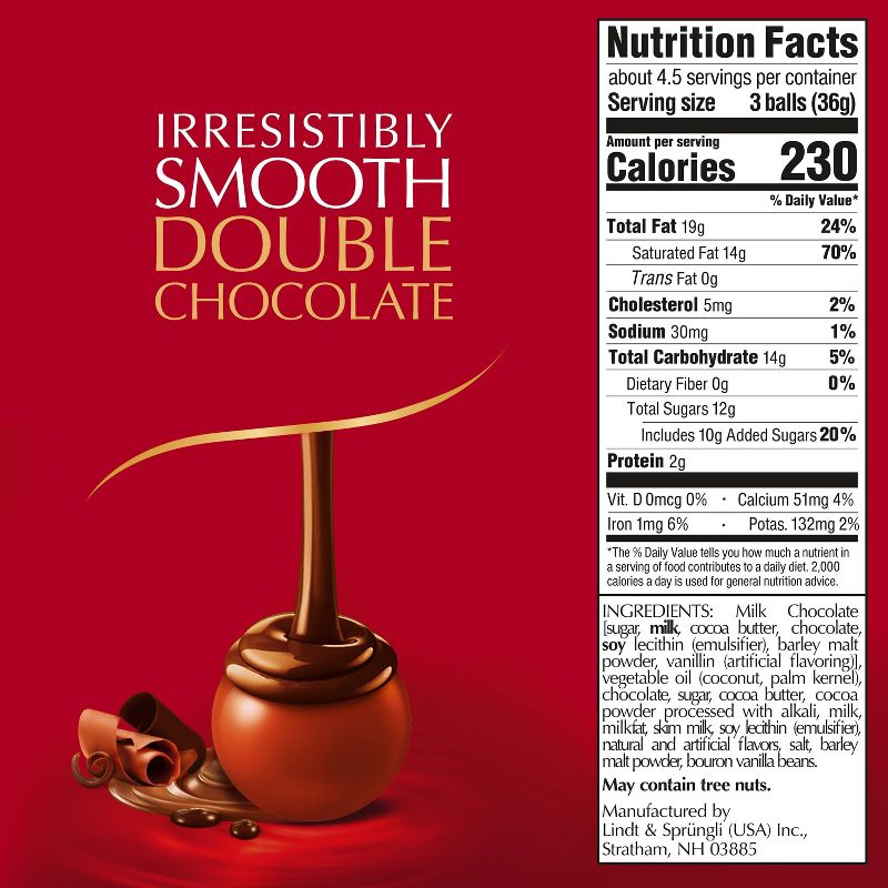 Lindt Lindor Double Chocolate Truffles - 6oz