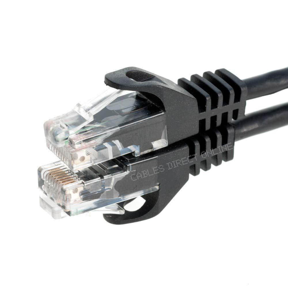 Cat5e 50FT Networking RJ45 Ethernet Patch Cable Xbox \ PC \ Modem \ PS4 \ Router - (50Feet) Black