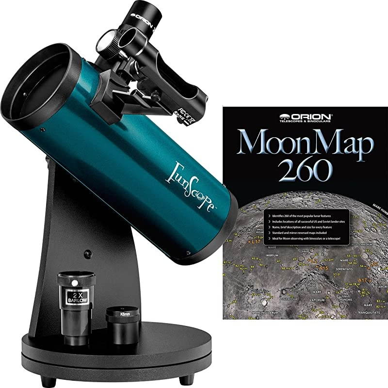 10033 FunScope 76mm TableTop Reflector Telescope Moon Kit (Blue)