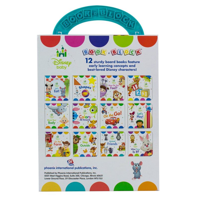 Disney Baby - My First Library 12 Board Book Block Set - by Phoenix