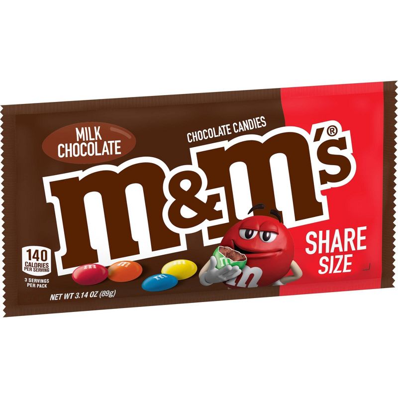 M&M's King Size Milk Chocolate Candies - 3.14oz