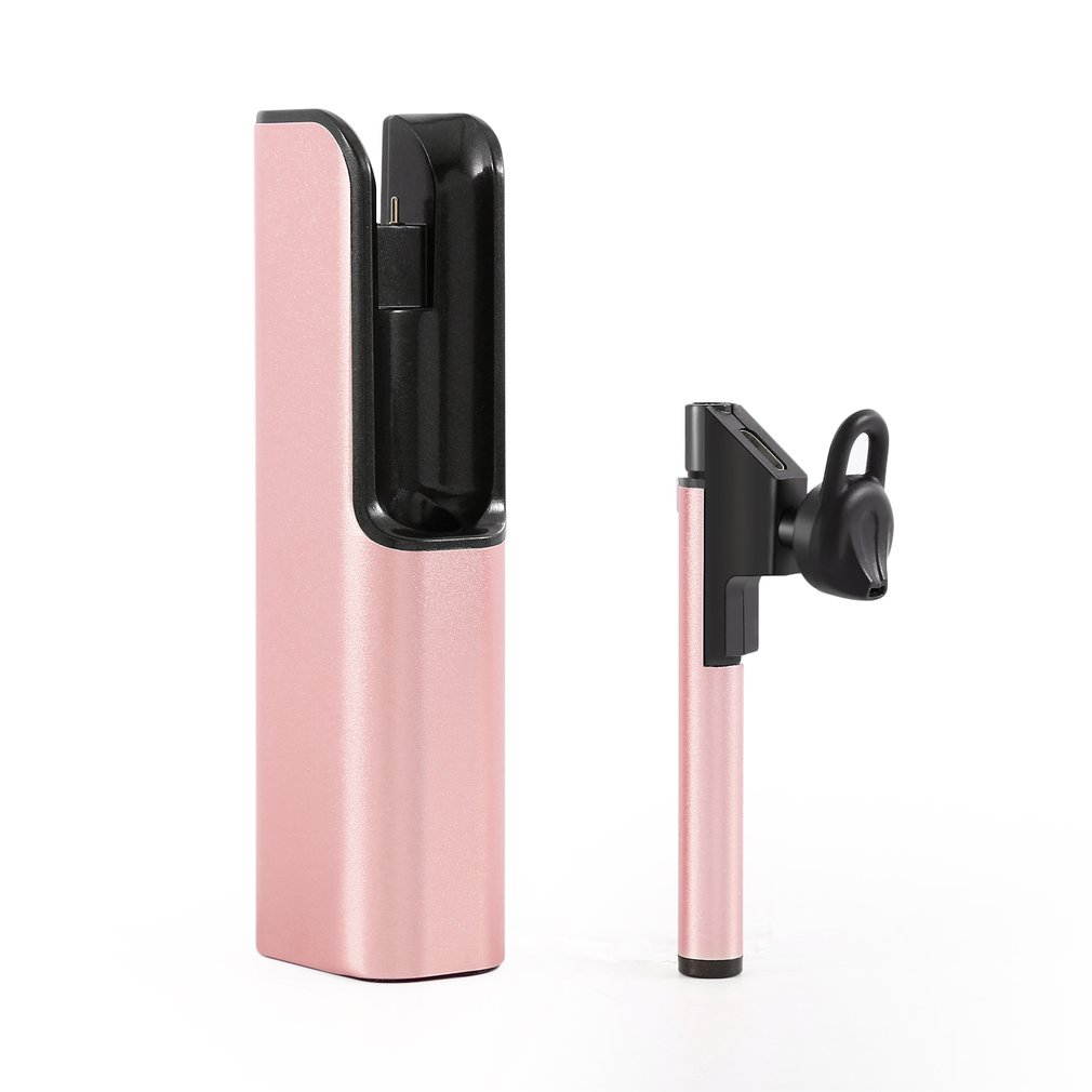 Wireless Headset Hands-free Echo & Noise Cancellation Headphone with In-car Charging Dock Support Voice Command