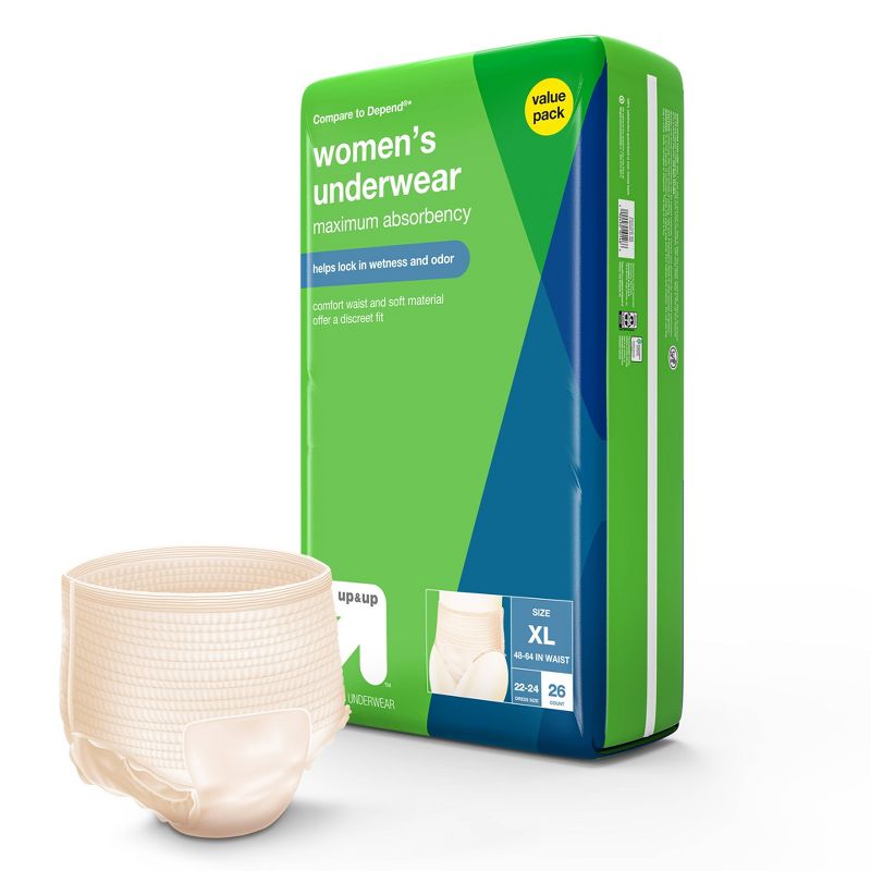 Incontinence Underwear for Women - Extra Large - 26ct - up & up™