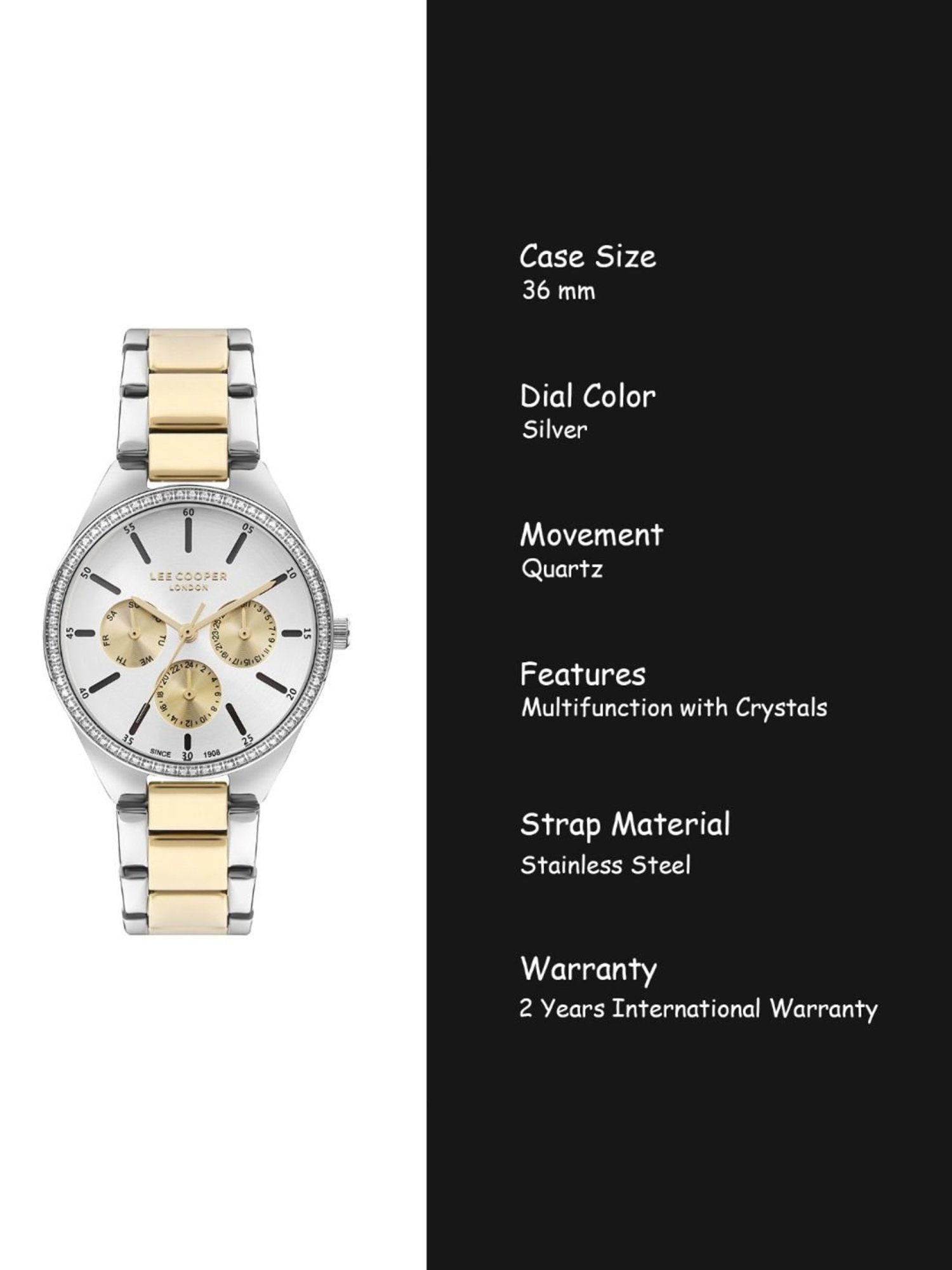 Lee Cooper LC07863.230 Multifunction Watch for Women